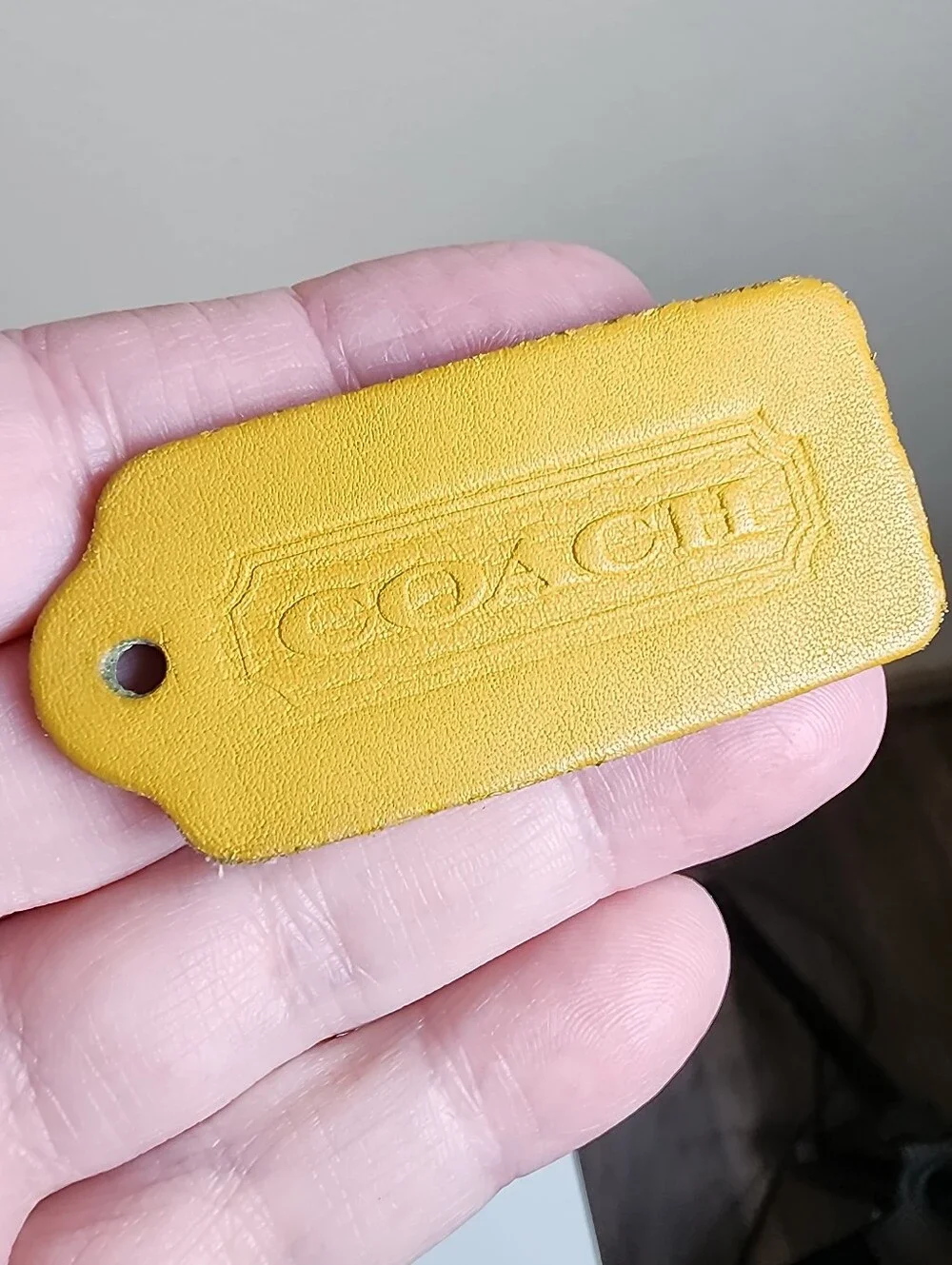 Yellow Vintage Coach Duffle Sac #9085